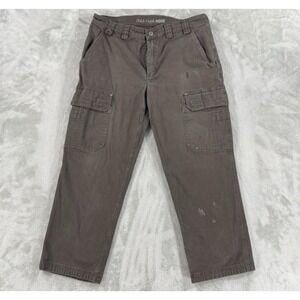 Flex Fire Hose Pants Mens 38x30 Duluth Trading Relaxed Gusset Hammer Loop Chore